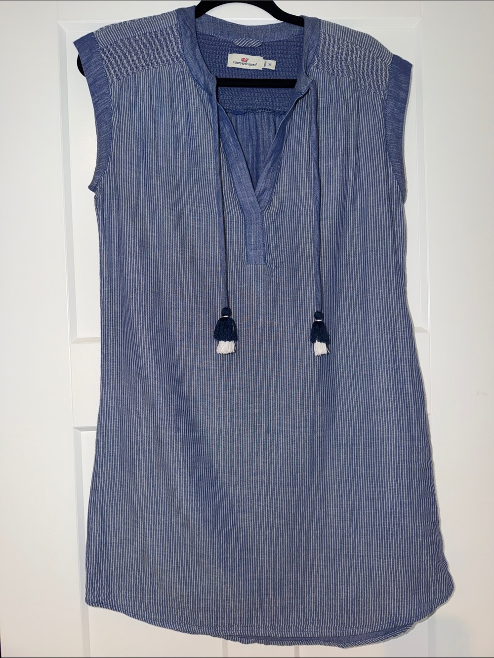 Vineyard Vines Belle Stripe Tunic Dress Royal Ocean